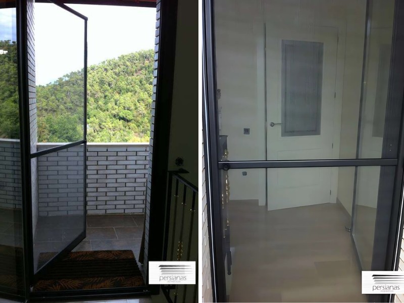 Venta, reparación e instalación de mosquiteras practicables o abatibles en Sant Cugat. Persianas Domésticas.